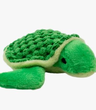 Tall Tails Baby Turtle Squeaker Dog Toy 4"