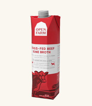 Open Farm Dog Cat Bone Broth Beef 32 Oz