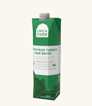 Open Farm Dog Cat Bone Broth Turkey 32 Oz