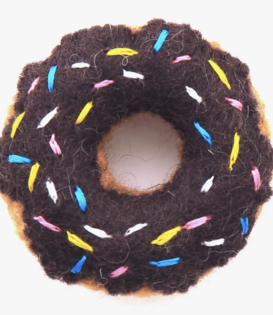 The Foggy Dog Cat Toy Donut Chocolate