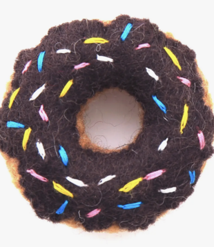 The Foggy Dog Cat Toy Donut Chocolate