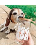 Penny & Co Dog Mom Glass Cup