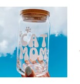 Penny Prints Creations Penny Prints Creations Glass Cup Cat Mom