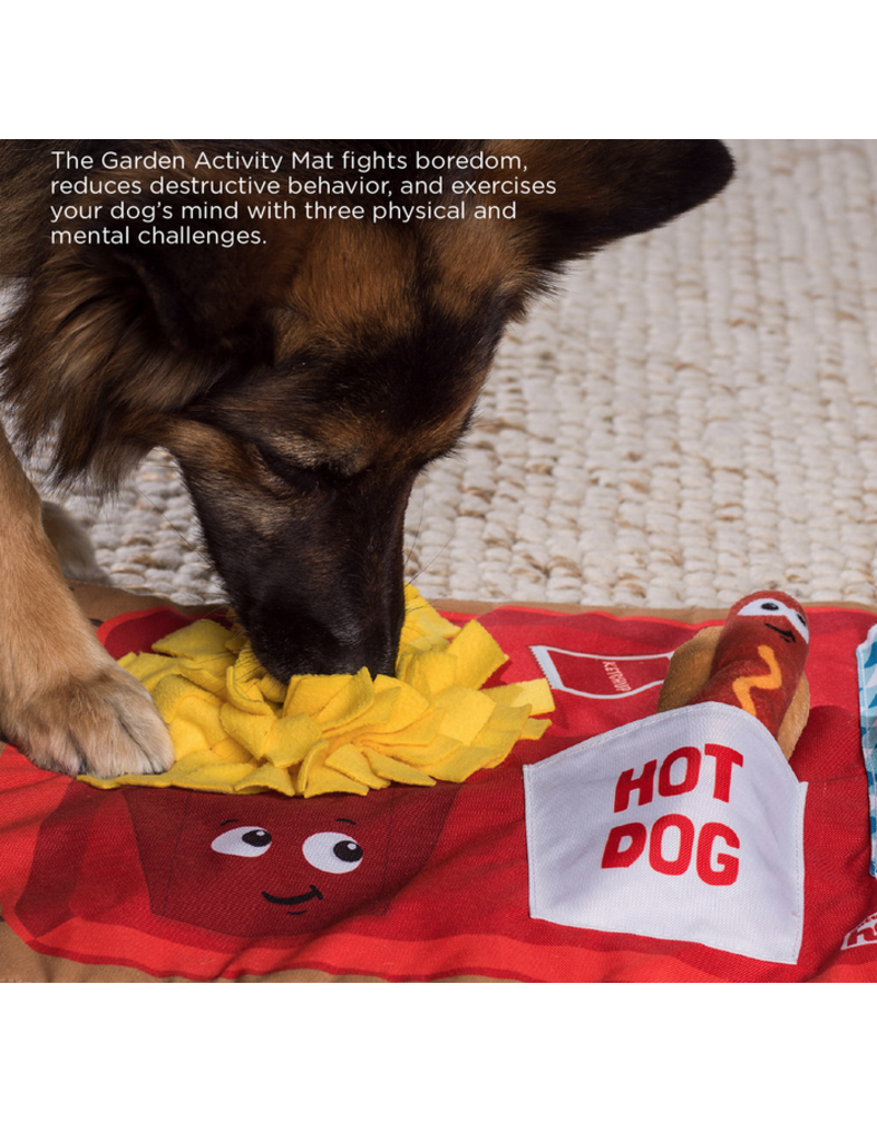 OUTWARD HOUND Activity Matz Fast Food Fun Dog Puzzle Mat - The