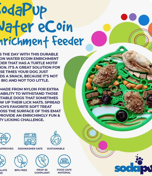 SodaPup 'Water" Enrichment Snacking Coin