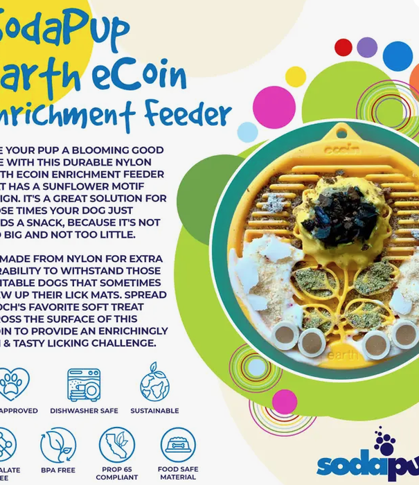 SodaPup "Earth" Enrichment Snacking Coin