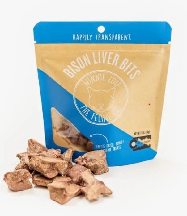 Winnie-Lou Winnie Lou Cat Treat Bison Liver Bits 1 Oz