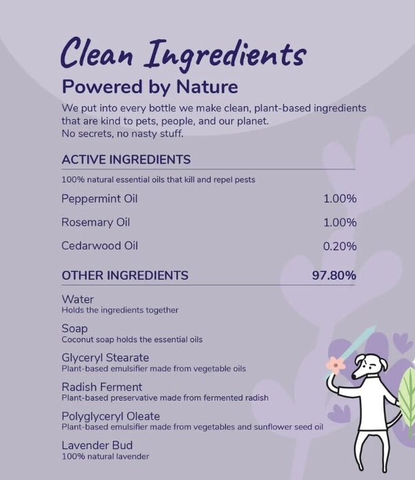 Kin + Kind Kin + Kind Flea/Tick Protect Lavender Spray 12 oz
