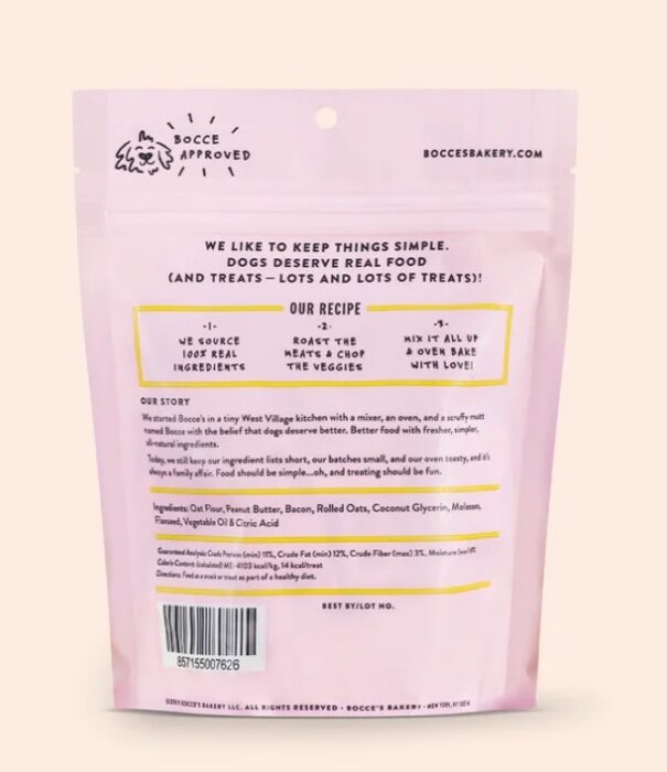 Bocce's Bakery Bocce's Bakery Soft & Chewy Bacon Nutty 6 oz