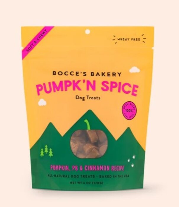 Bocce's Bakery Bocce's Bakery Dog Soft & Chewy Halloween Pumpkin Spice 6 oz