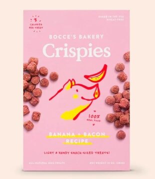 Bocce's Bakery Banana & Bacon Crispies Treat 10 oz