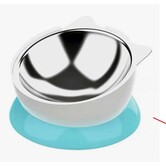 The Tiniest Tiger. Triple T Studios Elevated Angled Stainless Steel Pet Bowl Blue