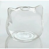 The Tiniest Tiger. Triple T Studios Small Glass Cat Vase