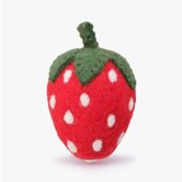 The Foggy Dog Wool Cat Toy Strawberry