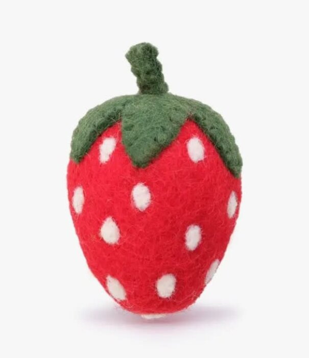 The Foggy Dog The Foggy Dog Wool Cat Toy Strawberry
