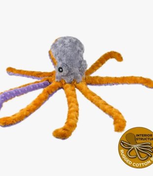 Tall Tails Plush Octopus with Squeaker 14"