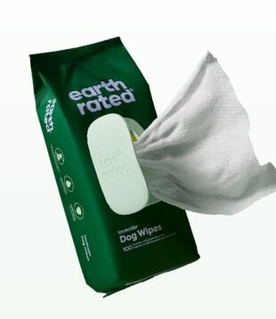 Earth Rated Dog Grooming Wipes Lavender 100 CT