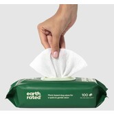 Earth Rated Dog Grooming Wipes Unscented 100 CT