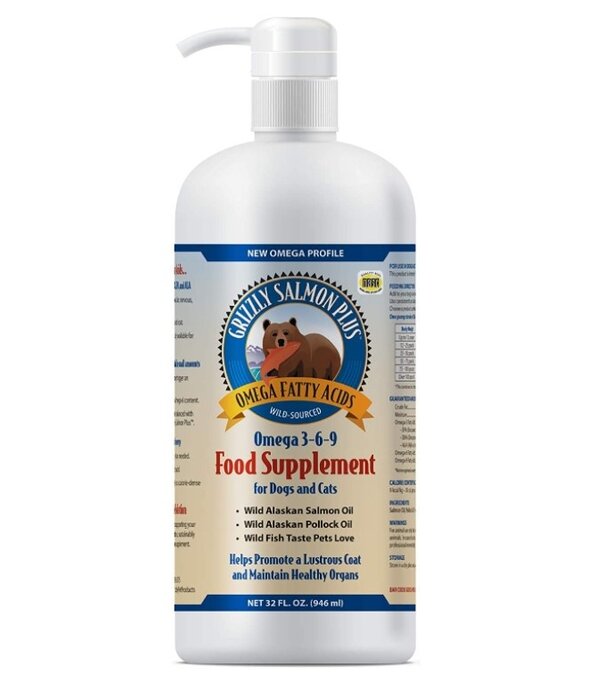 Grizzly Pet Products Grizzly Dog Salmon/Pollock Oil 4 OZ