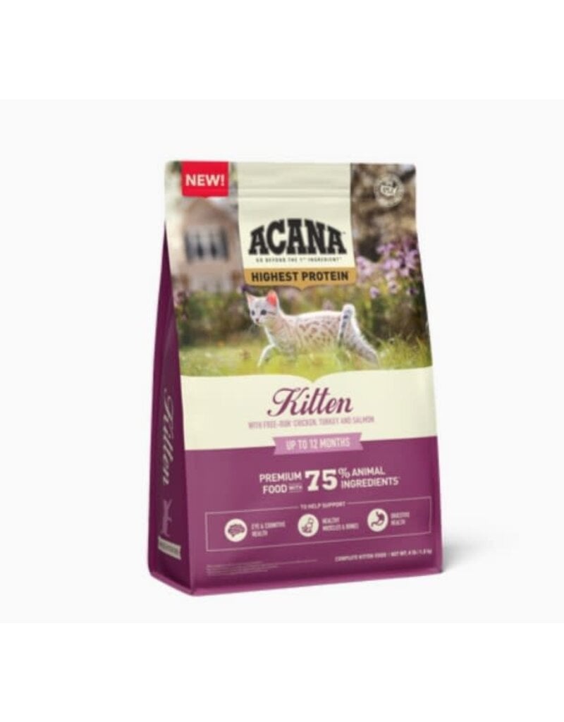 Acana Dry Cat Highest Protein Kitten Recipe 4 lb