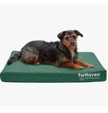 FurHaven Pet FurHaven Pet Oxford Indoor/Outdoor Cooling Gel Top Deluxe Pet Bed Forest Medium