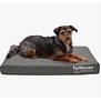 FurHaven Pet Oxford Indoor/Outdoor Cooling Gel Top Deluxe Pet Bed Stone Grey Medium