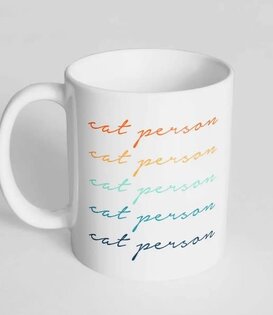 The Dapper Paw Cat Person Mug 11 oz