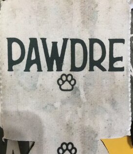 The Dapper Paw Pawdre Coozie Grey