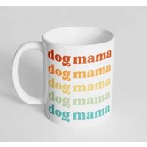 The Dapper Paw Retro Dog Mama Mug 11 oz
