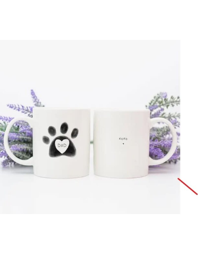 Susan Case Designs Susan Case Designs Dog Dad Mug with Paw Print Mug