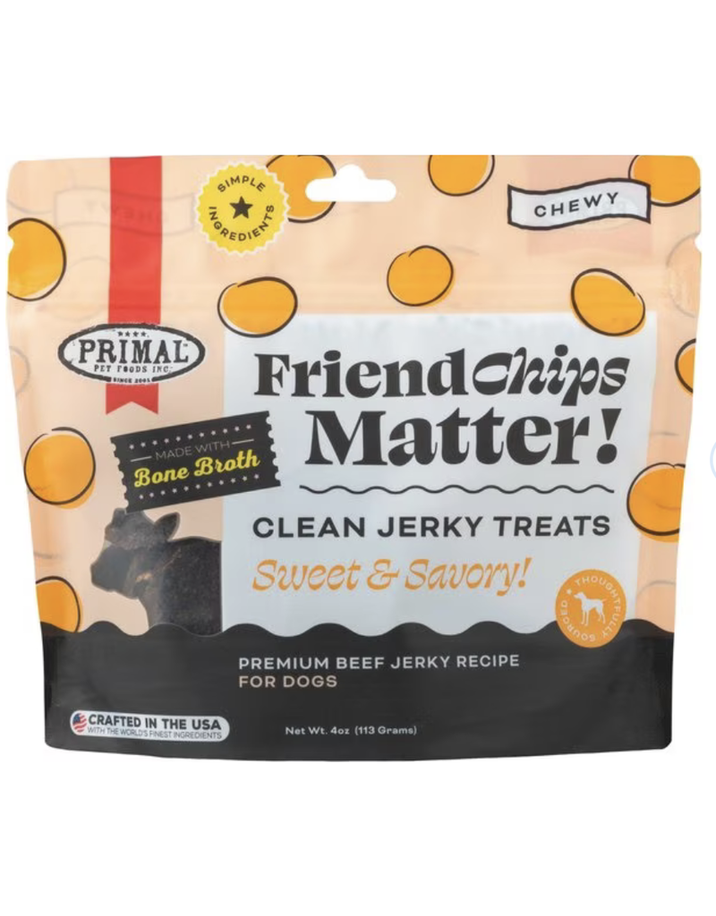 Primal Broth FriendChips Matter Dog Treat 4 Oz Beef