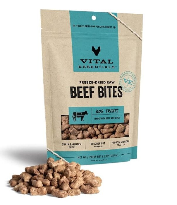 Vital Essentials Freeze Dried Beef Bites  2.5 oz
