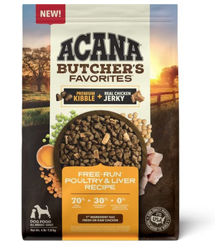 Acana Dry Dog Butcher's Favorites Free-Run Poultry & Liver 4 Lb