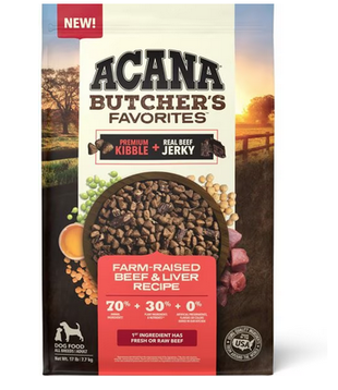 Acana Dry Dog Butcher's Favorites Farm-Raised Beef & Liver 4 Lb