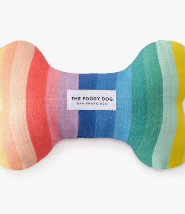 The Foggy Dog The Foggy Dog Dog Bone Squeaky Toy Over the Rainbow