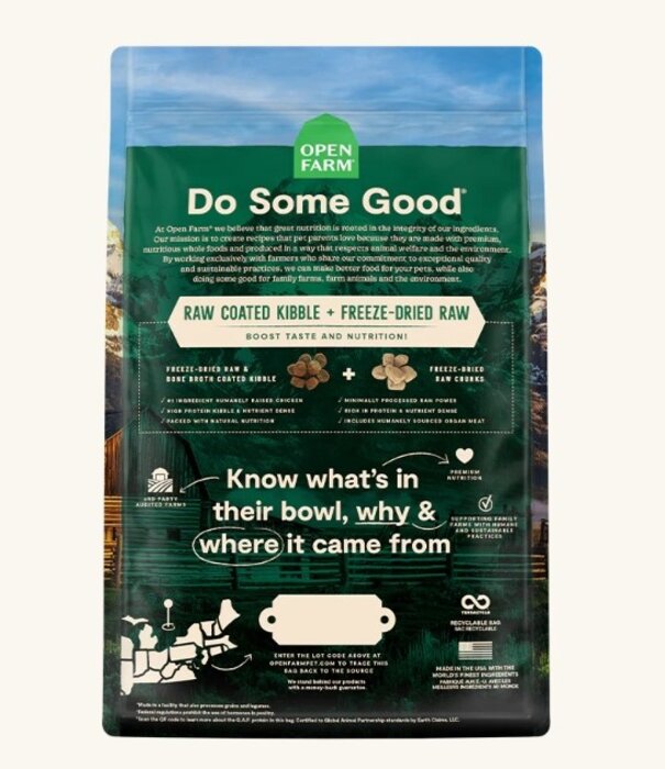 Open Farm Dry Dog Grain Free RawMix Open Prairie 3.5 LB