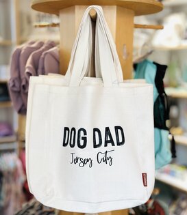 521handmade Dog Dad Canvas Tote