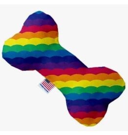 Mirage Pet Products Mirage Pet Products Scalloped Rainbow Dog Bone 6 IN