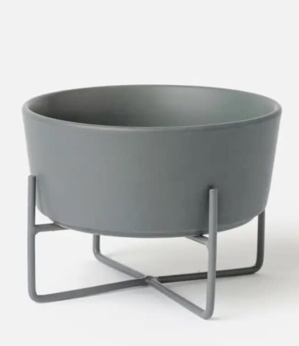 Waggo Waggo Simple Solid Dog Bowl + Stand