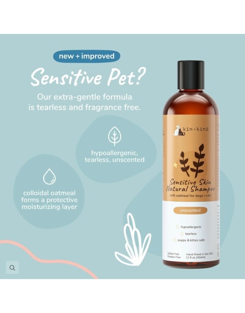 Kin + Kind Kin + Kind Senstive Dog  &  Cat Shampoo 12oz