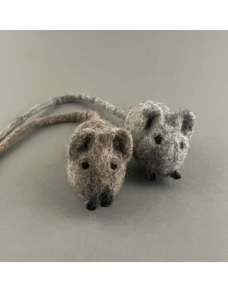 Pawsome Pet Toys Pawsome Pets Toys Felted Cat Mouse Toy Light Grey