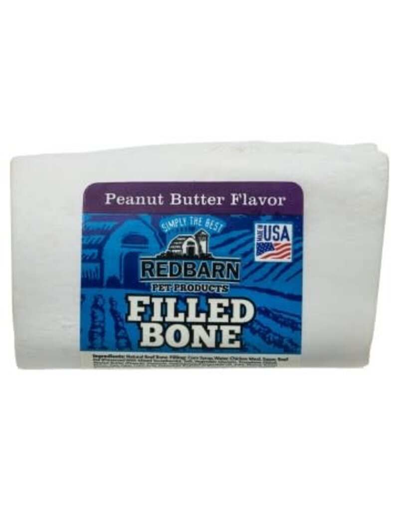 Red Barn Small Filled Bone Peanut Butter
