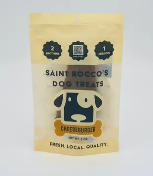 Saint Rocco's Dog Treats Cheeseburger 8oz