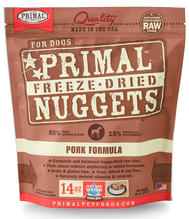 Primal Dog Freeze Dried Pork 14oz