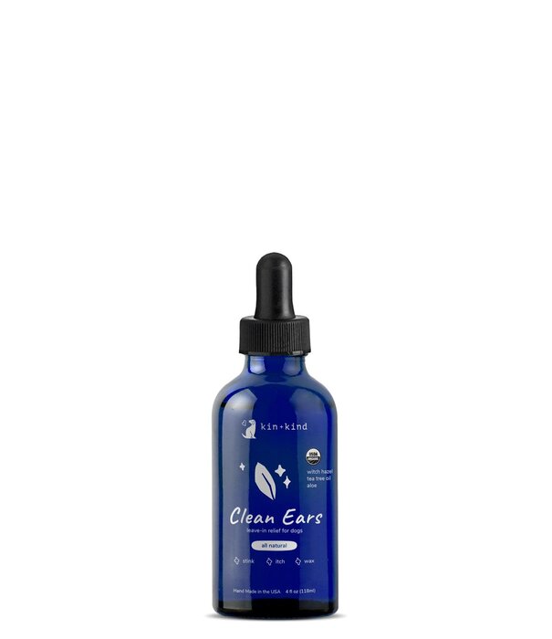 Kin + Kind Kin + Kind Organic Clean Ears Leave-In Dog Ear Cleaner 4oz