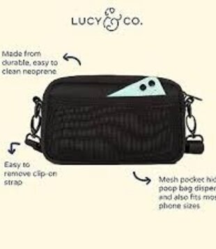 Lucy & Co. Crossbody Treat Bag Black