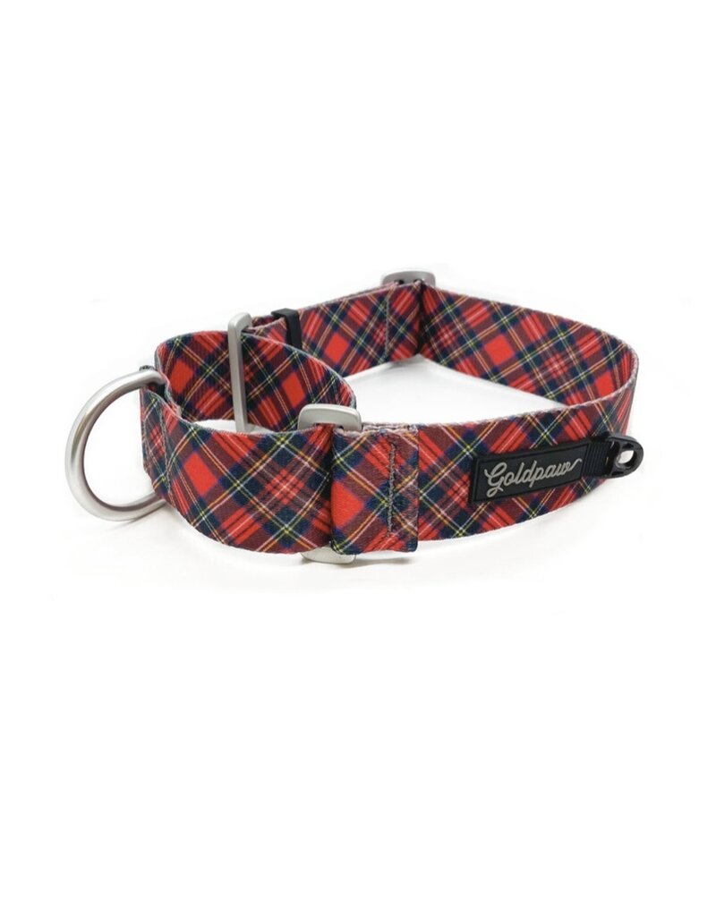 Gold Paw Series Gold Paw Series Martingale Collar Red Plaid Large 1.5