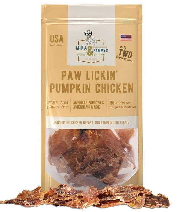 Mika & Sammy's Jerky Paw Lickin Pumpkin Large 12 oz
