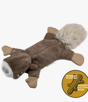 Tall Tails Stuffless Squirrel Squeaker Dog Toy
