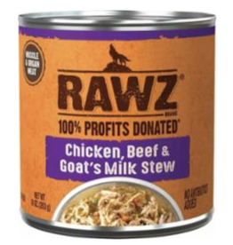 RAWZ Canned Dog Chicken, Beef, & Goat's Milk Stew 10 oz